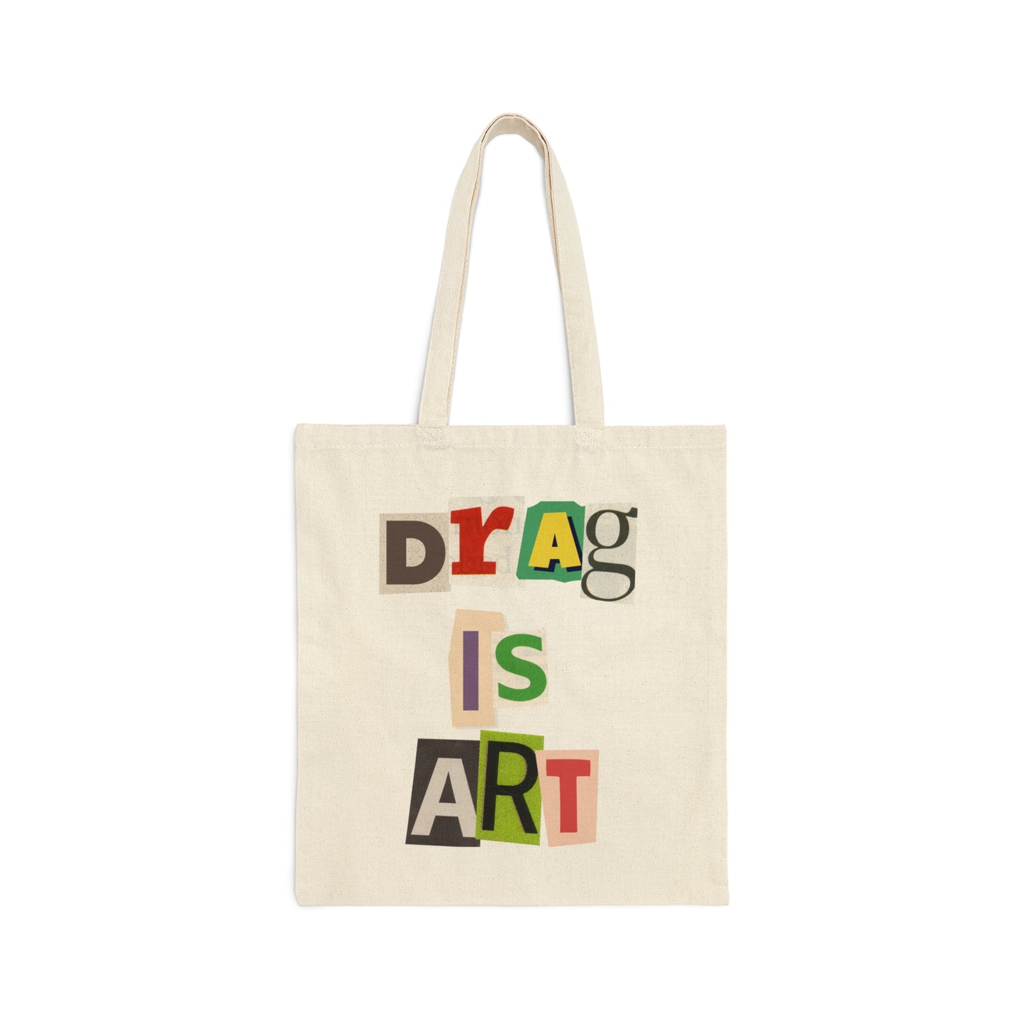 Drag Is Art Canvas Tote