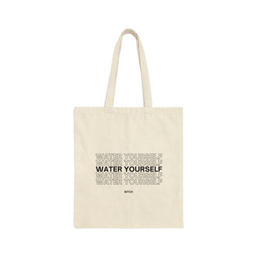 Water Yourself Canvas Tote