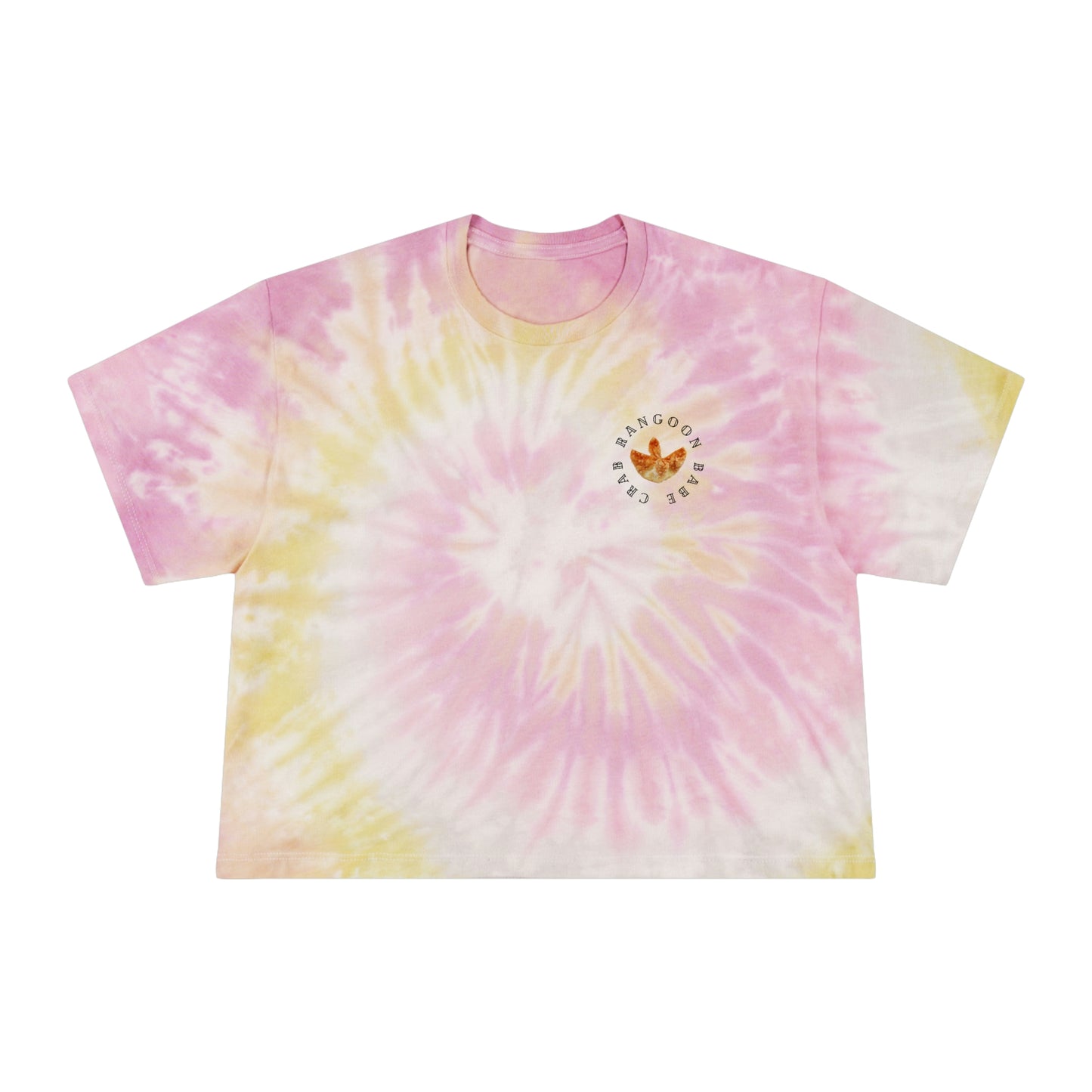 Crab Rangoon Babe Tie-Dye Crop Tee