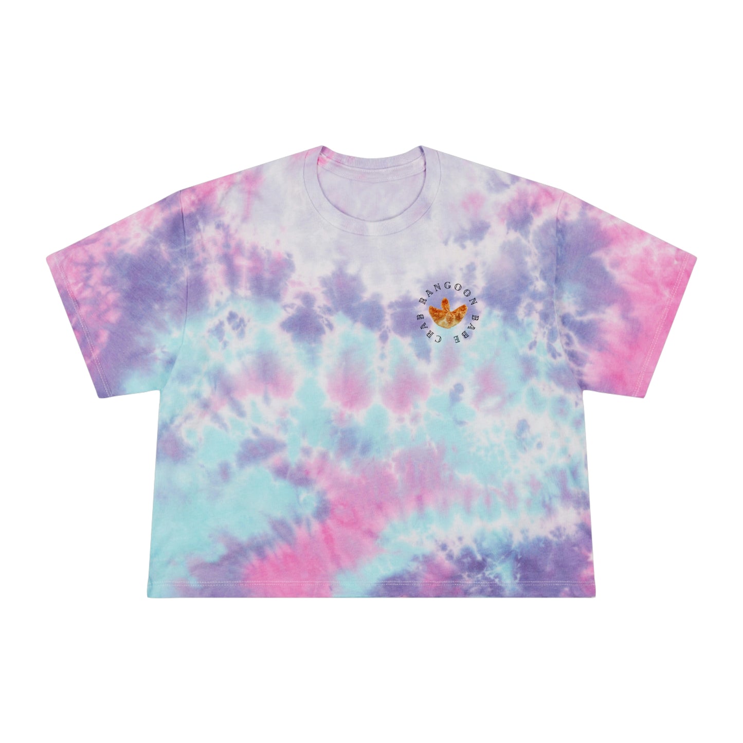 Crab Rangoon Babe Tie-Dye Crop Tee